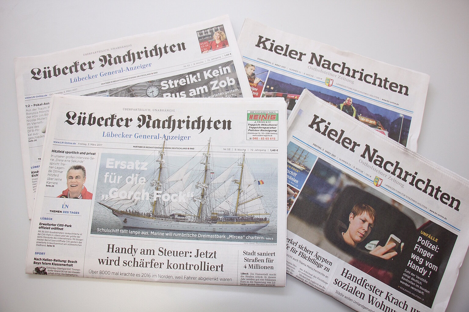  – In Schleswig-Holstein geht die Pressevielfalt im Regionalen baden. Foto: Arnold Petersen